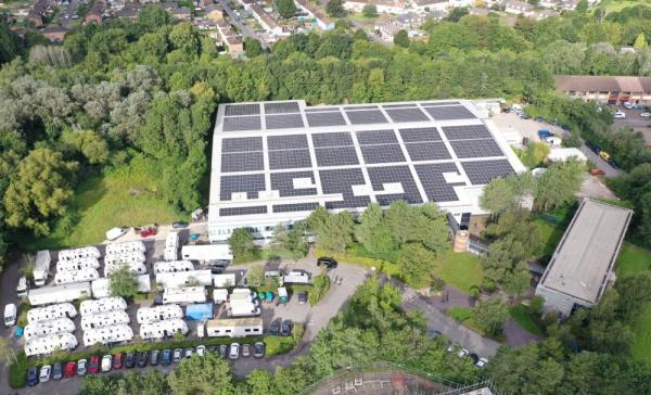 The Bottle Yard's TBY2 facility with 1MW solar array
